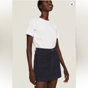 NWT!! Re/Done Navy Corduroy Skirt- Size 26